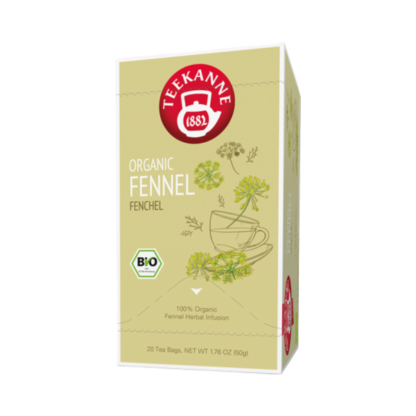 Teekanne BIO Organic Fennel Fenchel, Bio Kraeutertee, Teebeutel im Kuvert, 2. Entnahmefach displaytauglich, 50g